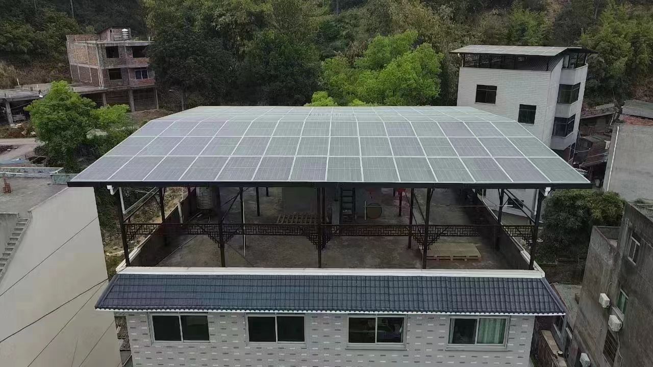 平湖15kw+10kwh自建别墅家庭光伏储能系统